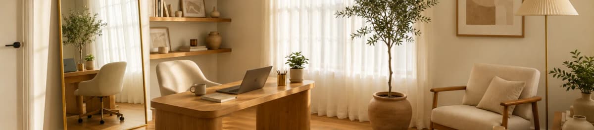Warm styling office interior